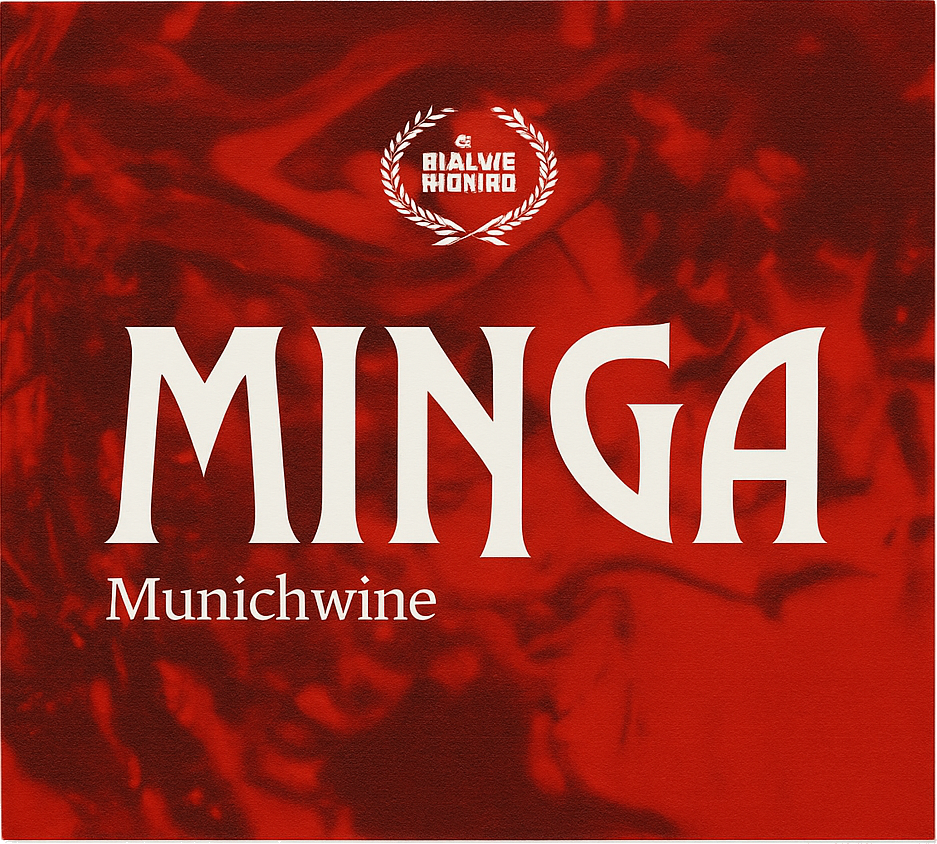 Etiket van Halve Tamme Minga