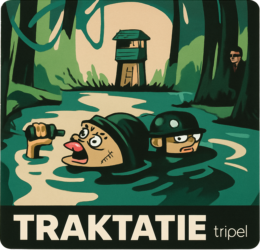 Etiket van Twee Brouwers Tactische Traktatie