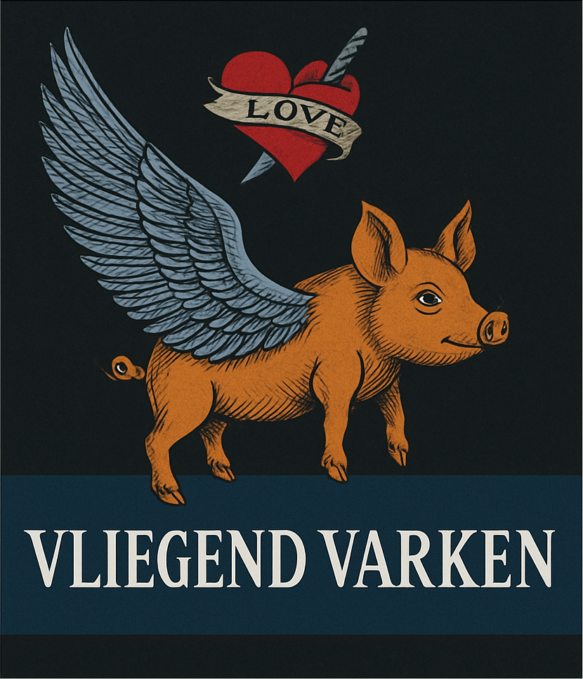 Etiket van Wolf Vliegend Varken