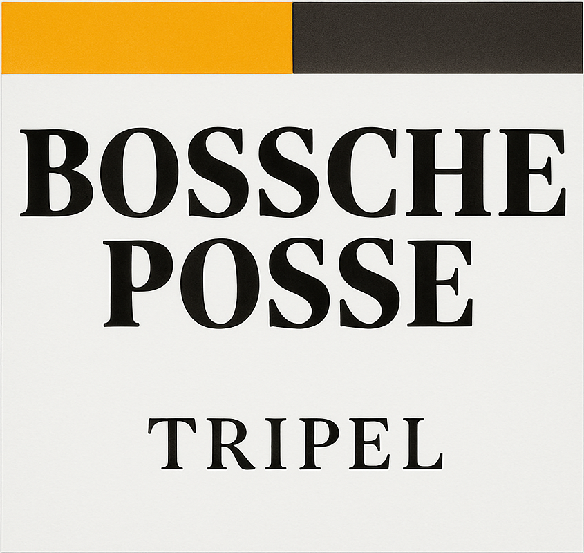 Etiket van Bossche Posse Tripel