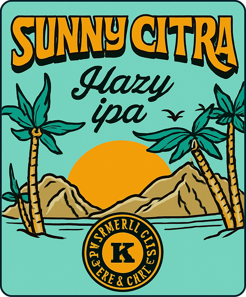 Etiket van Kees Sunny citra