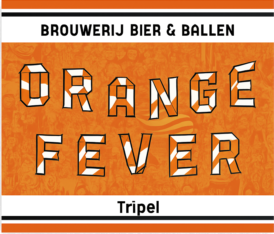 Etiket van Bier & Ballen Orange Fever