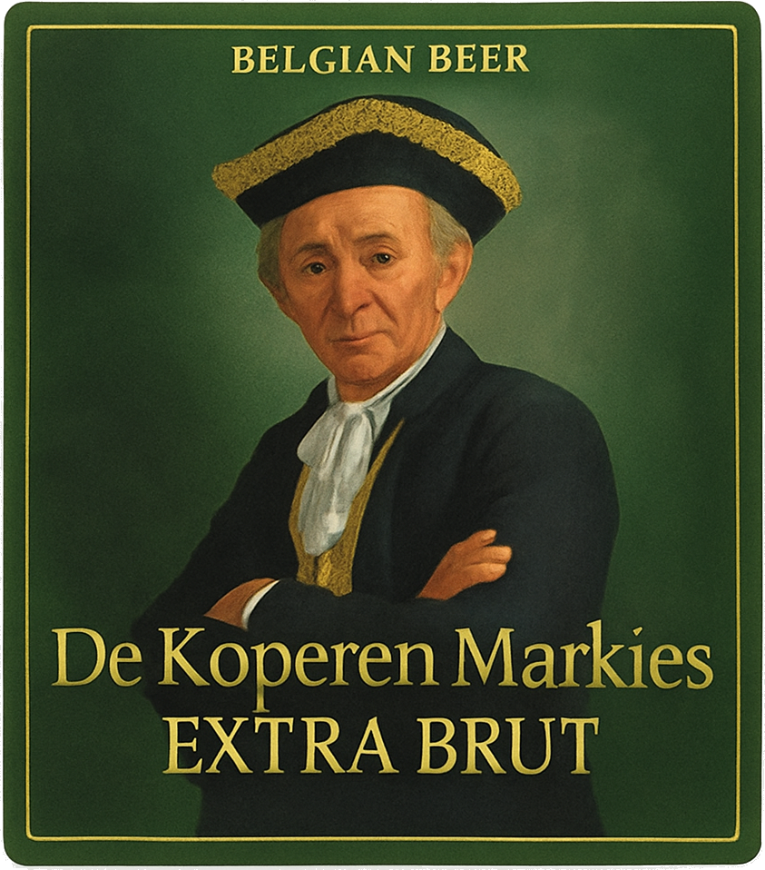 Etiket van De Koperen Markies Extra Brut