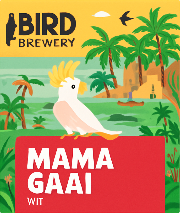 Etiket van Bird Mamagaai