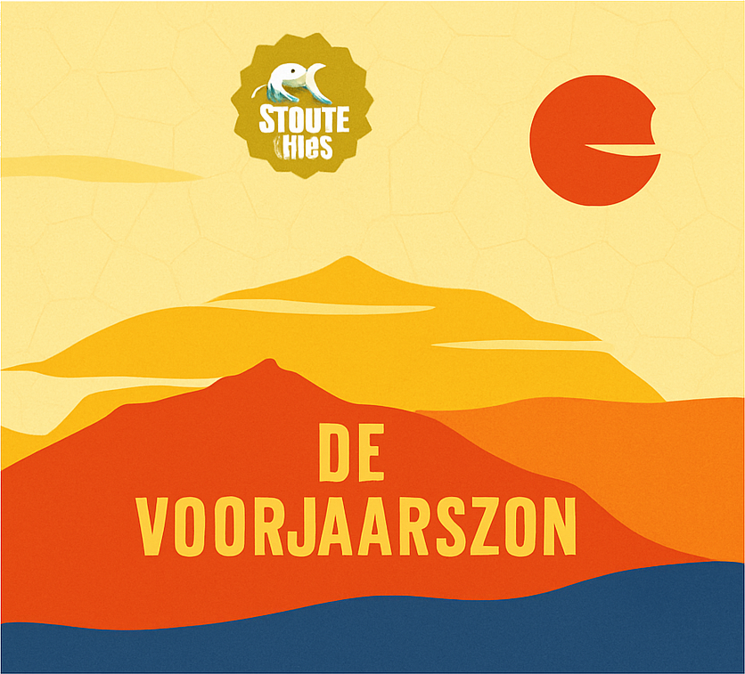 Etiket van Stout'n Beer De Voorjaarszon