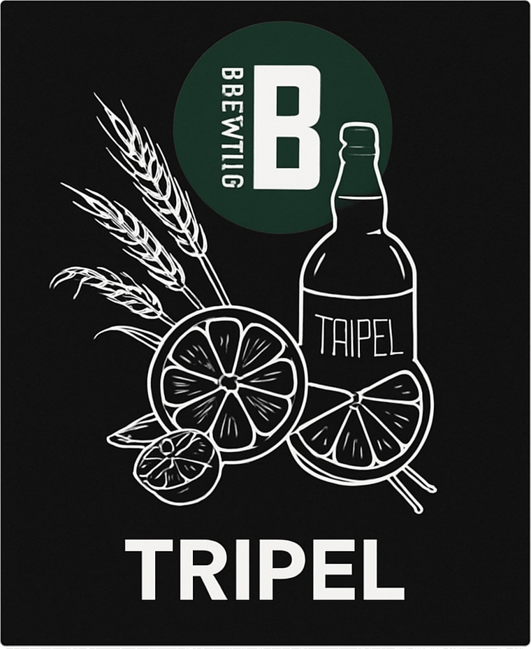 Etiket van Berging TR24 Tripel Sec Infused Tripel