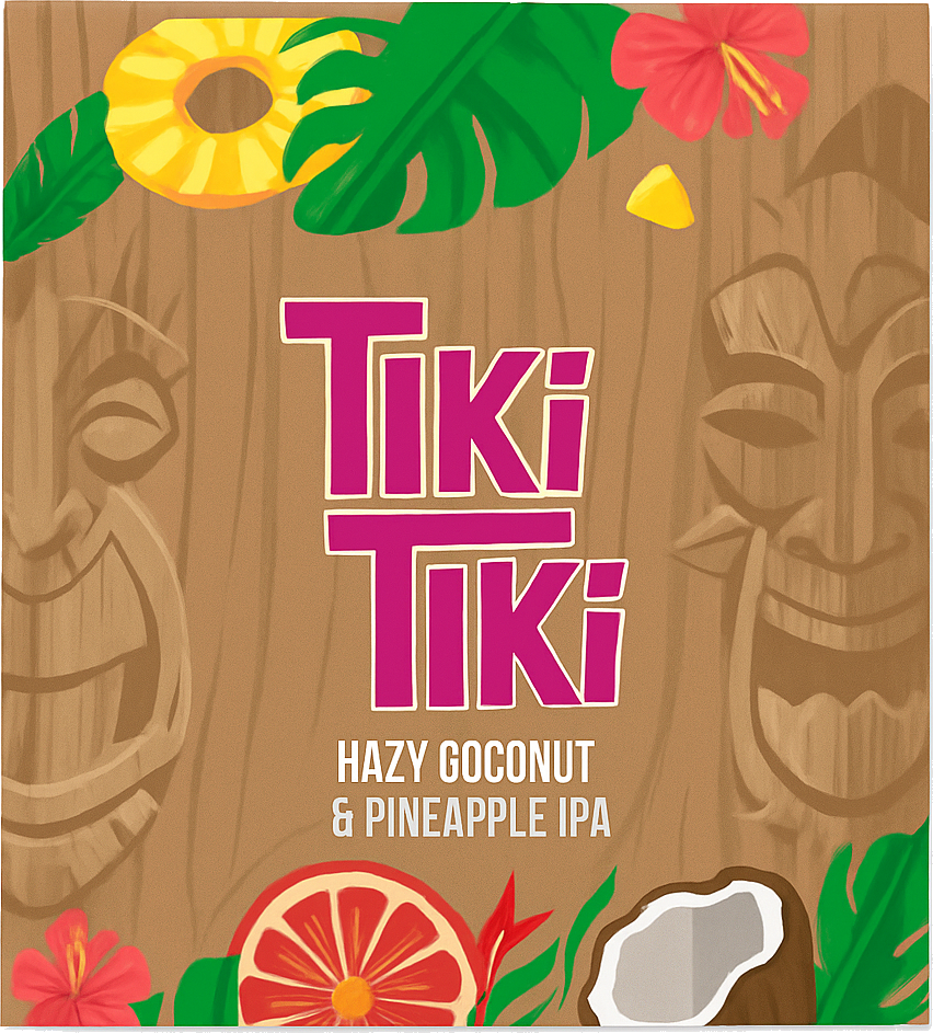 Etiket van Hooglander TiKi TiKi