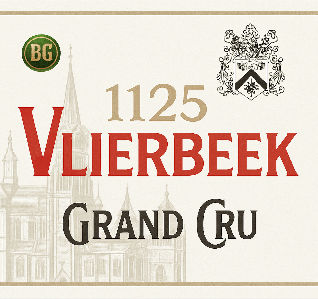 Etiket van Broeder Jacob 1125 Vlierbeek Grand Cru