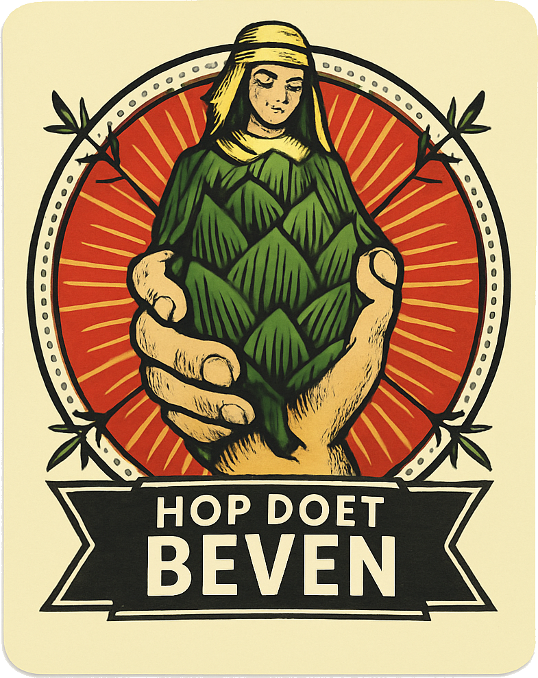 Etiket van Engelbertus Hop Doet Beven