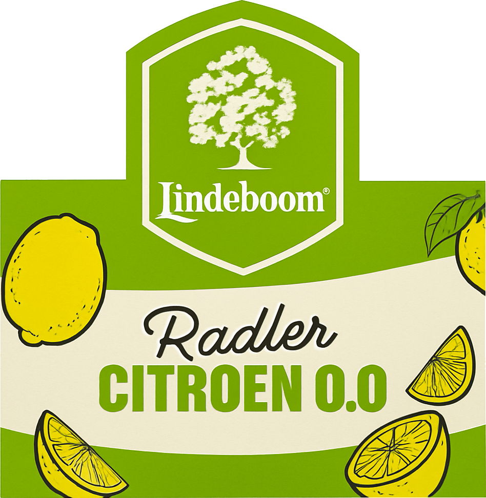 Etiket van Lindeboom Radler Citroen 0.0%