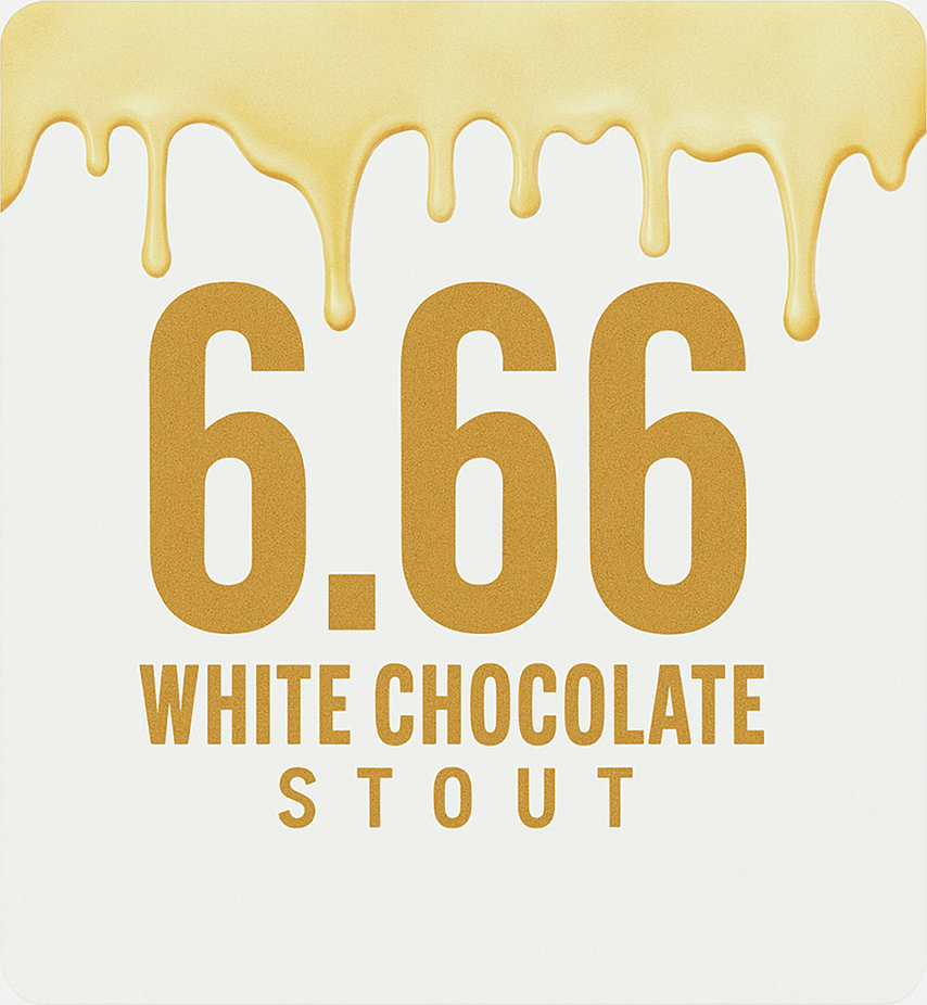 Etiket van Naastbos 6.66 White Chocolate Stout