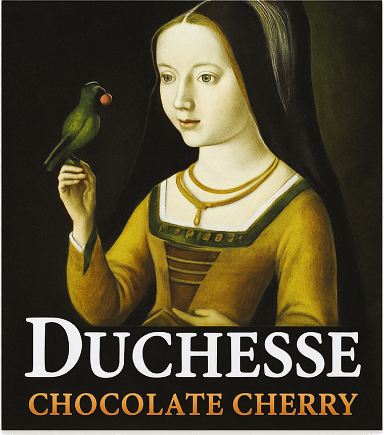 Etiket van Duchesse Chocolate Cherry