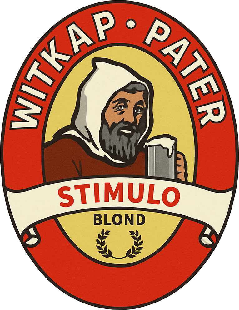 Etiket van Witkap Pater Stimulo