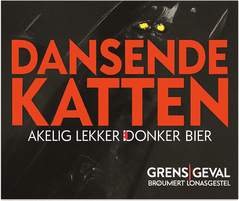 Etiket van Grensgeval Dansende Katten