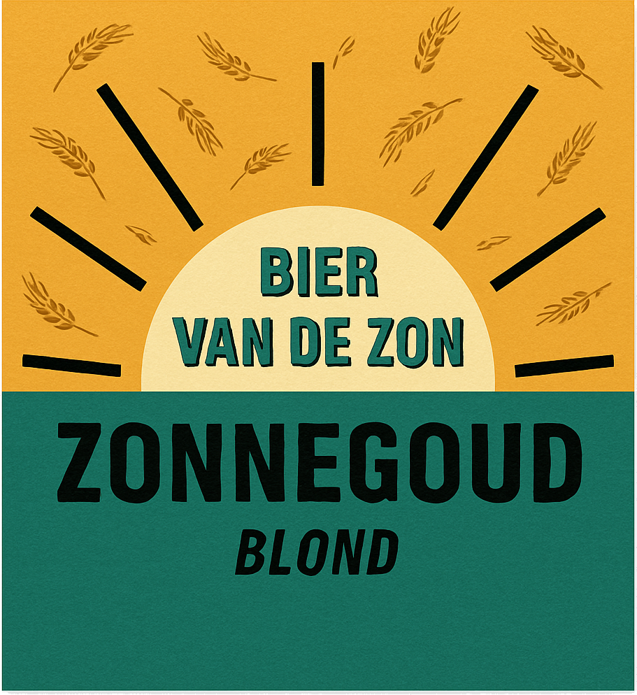 Etiket van Bier van de Zon Zonnegoud