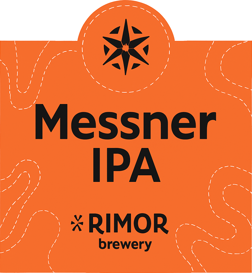 Etiket van Rimor Messner IPA