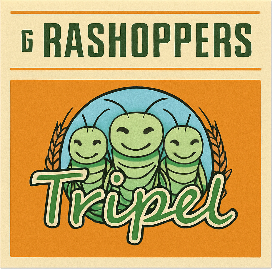 Etiket van Rashoppers Tripel