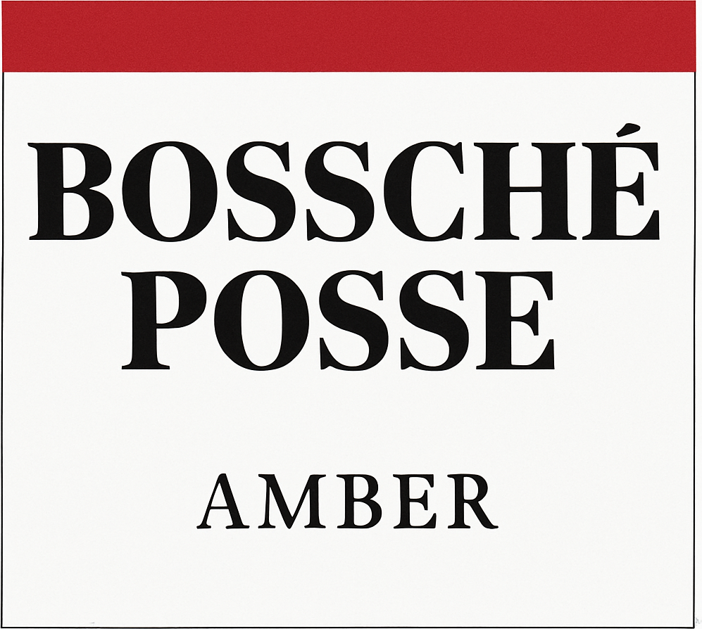 Etiket van Bossche Posse Amber