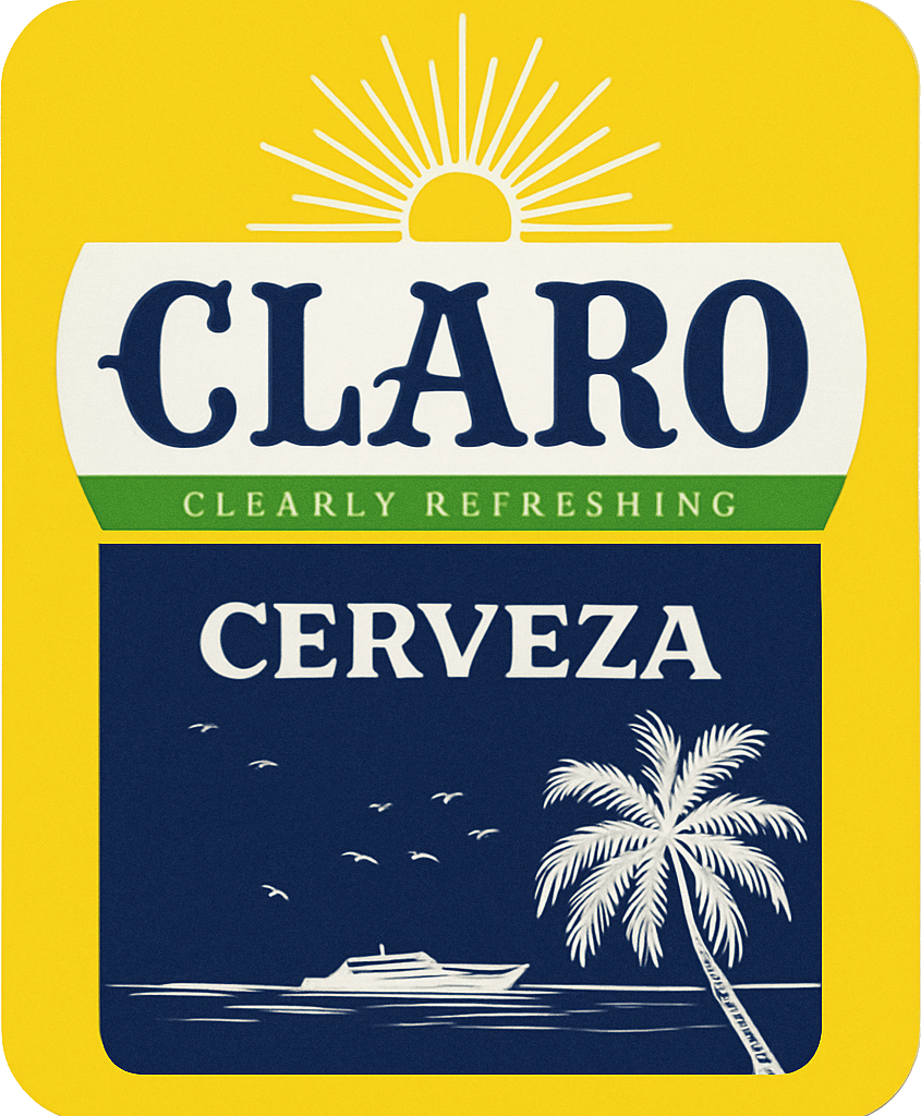 Etiket van Claro Cerveza Original