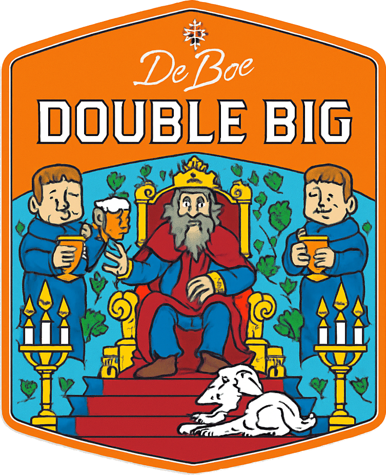 Etiket van De Bie Double Bie