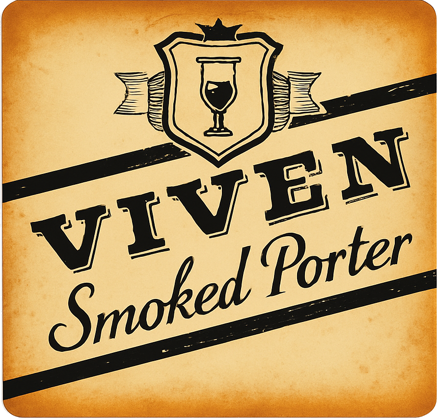 Etiket van Viven Smoked porter