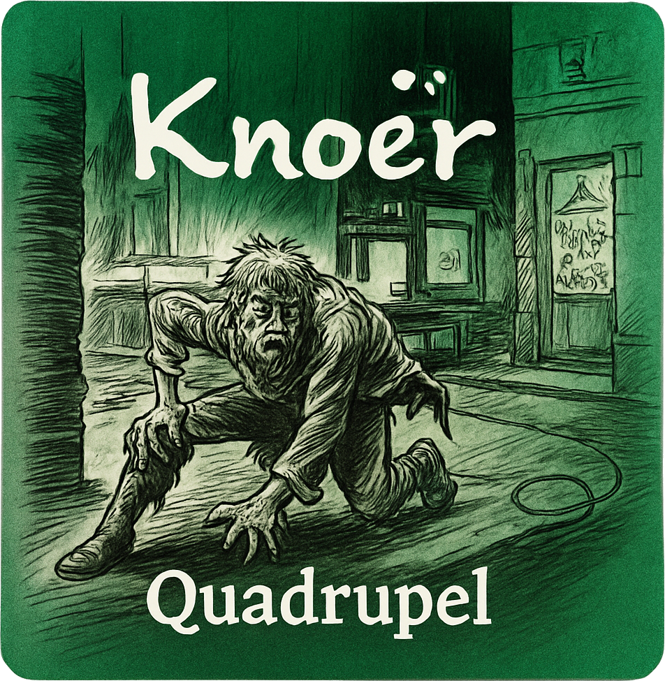 Etiket van Brouwschuur Knoeër