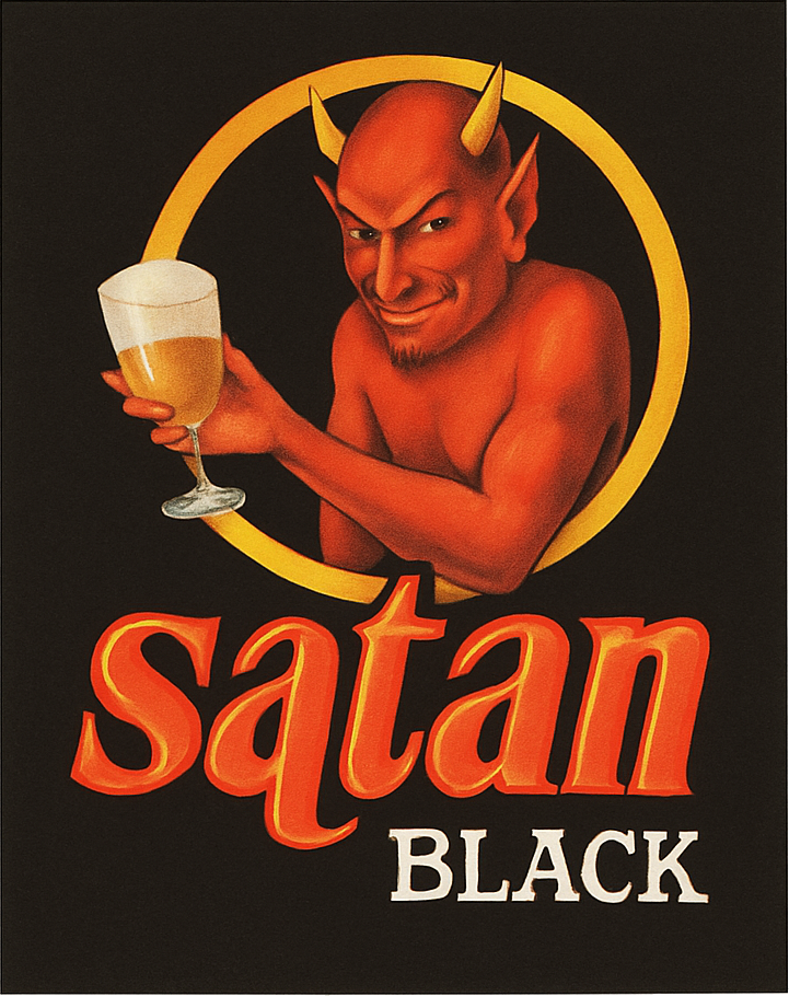 Etiket van De Block Satan Black