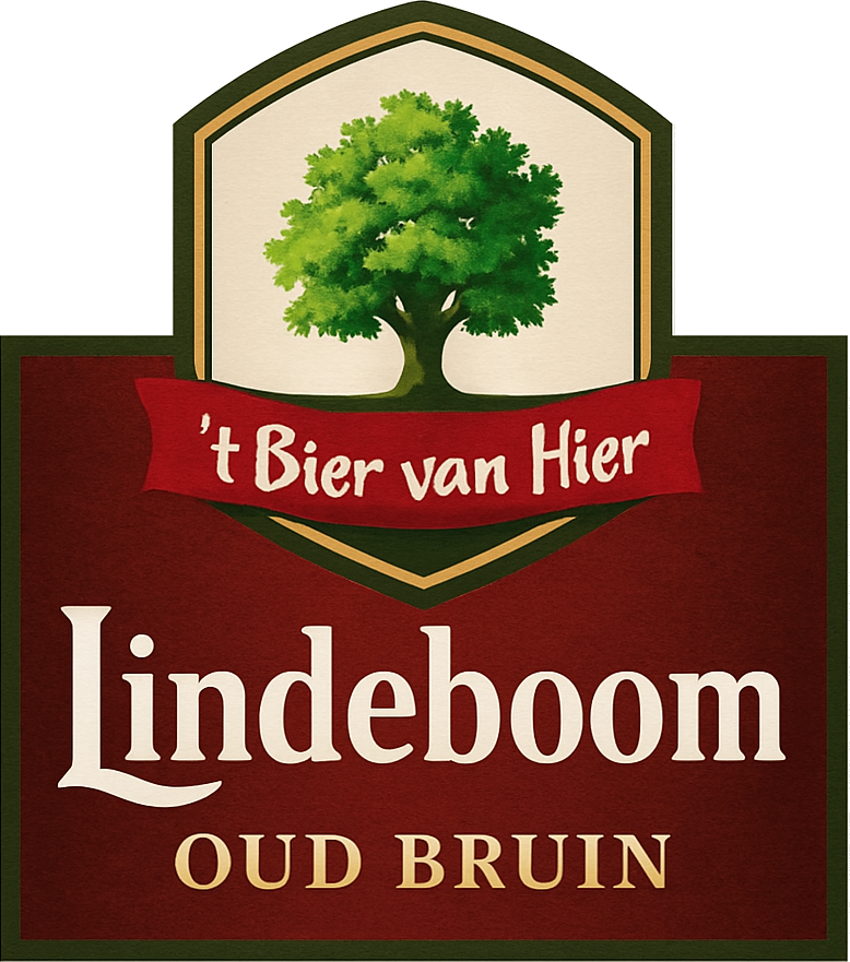 Etiket van Lindeboom Oud Bruin