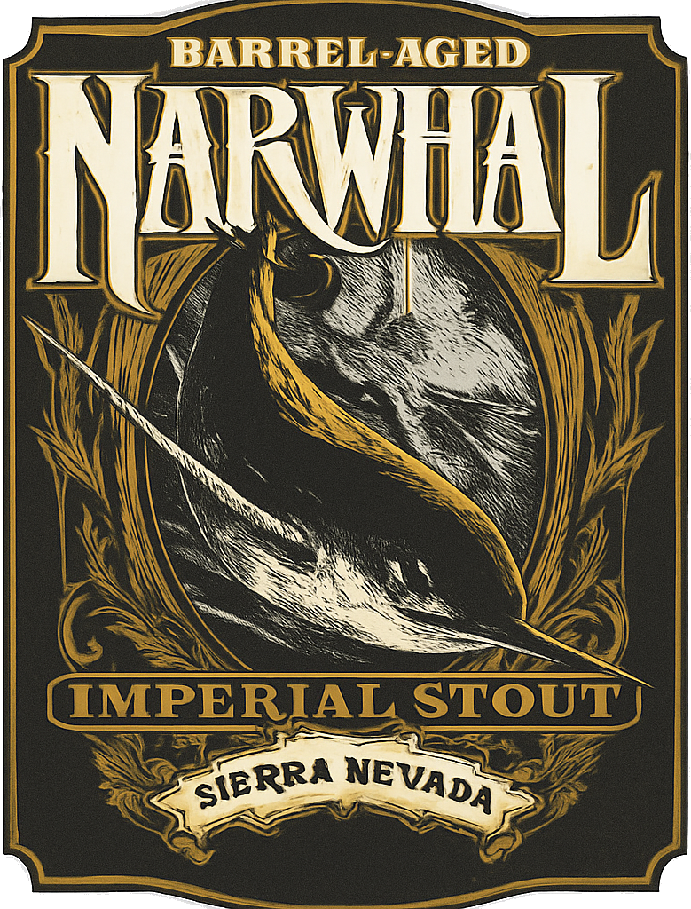 Etiket van Sierra Nevada Narwhal