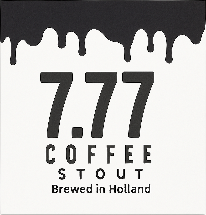 Etiket van Naastbos 7.77 Coffee Stout