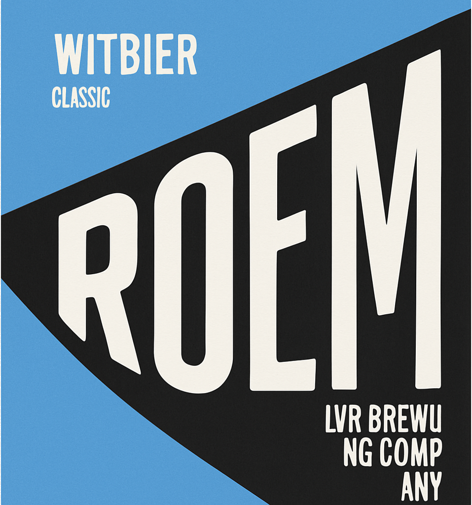 Etiket van ROEM Witbier