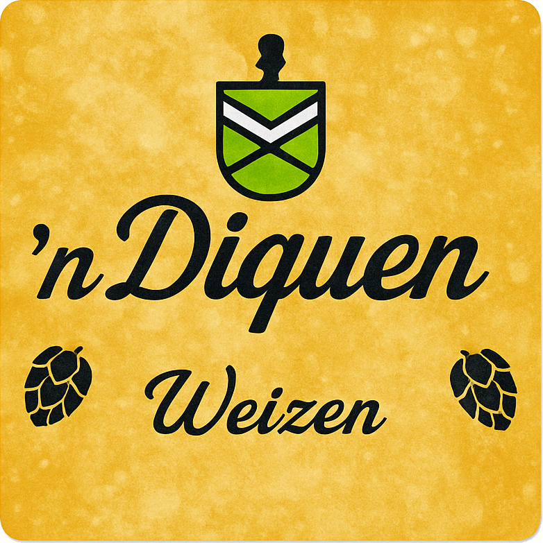 Etiket van 'n Diquen Weizen