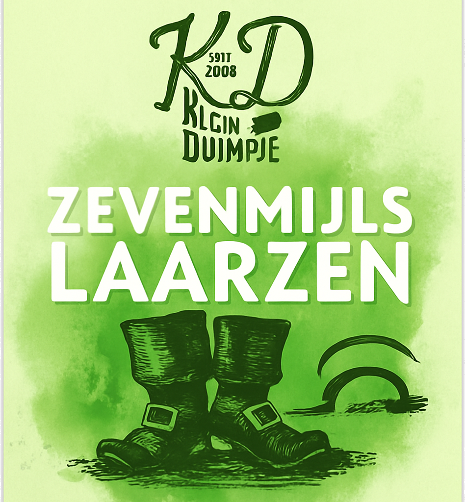 Etiket van Klein Duimpje Zevenmijlslaarzen Glutenvrij