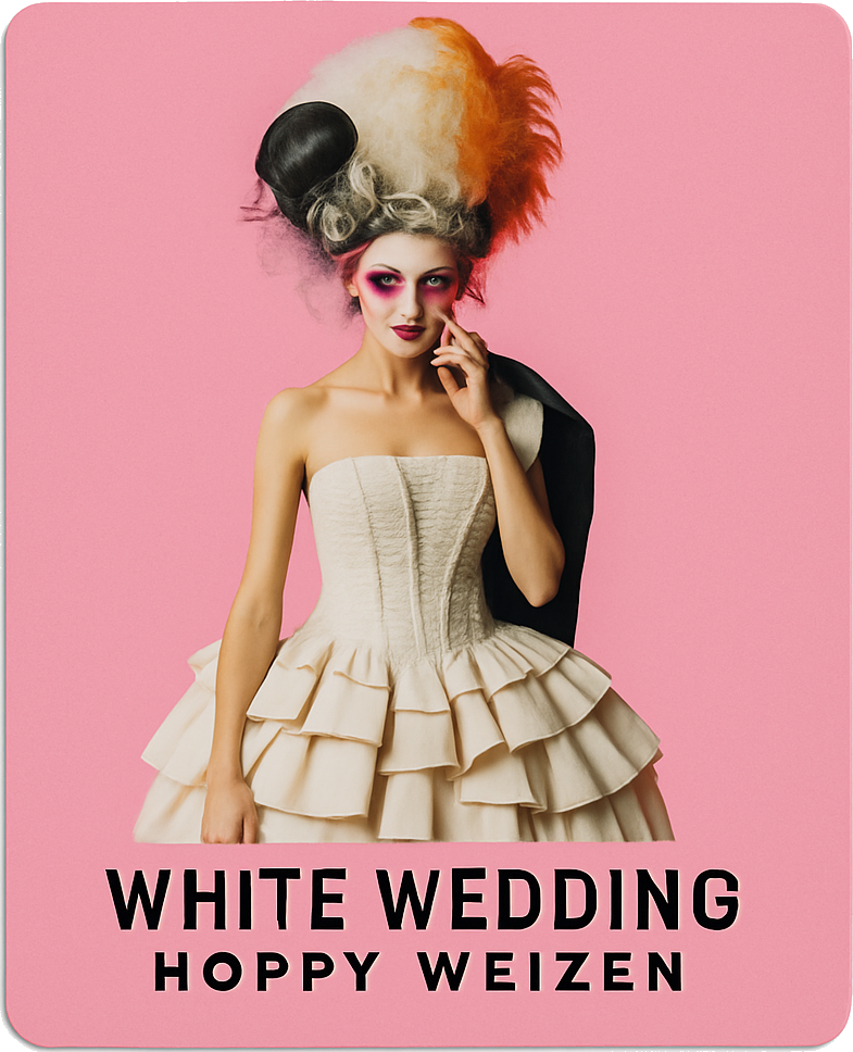 Etiket van Pop Hop White Wedding