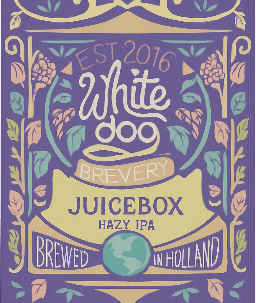 Etiket van White Dog Juicebox