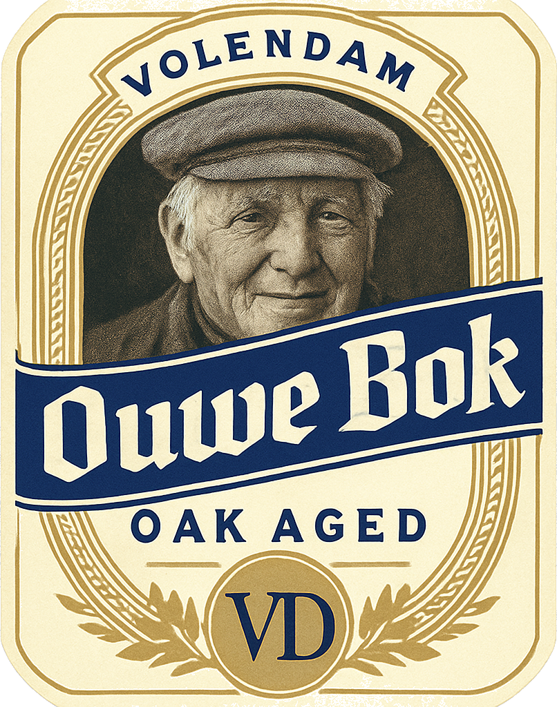 Etiket van Volendam Ouwe Bok