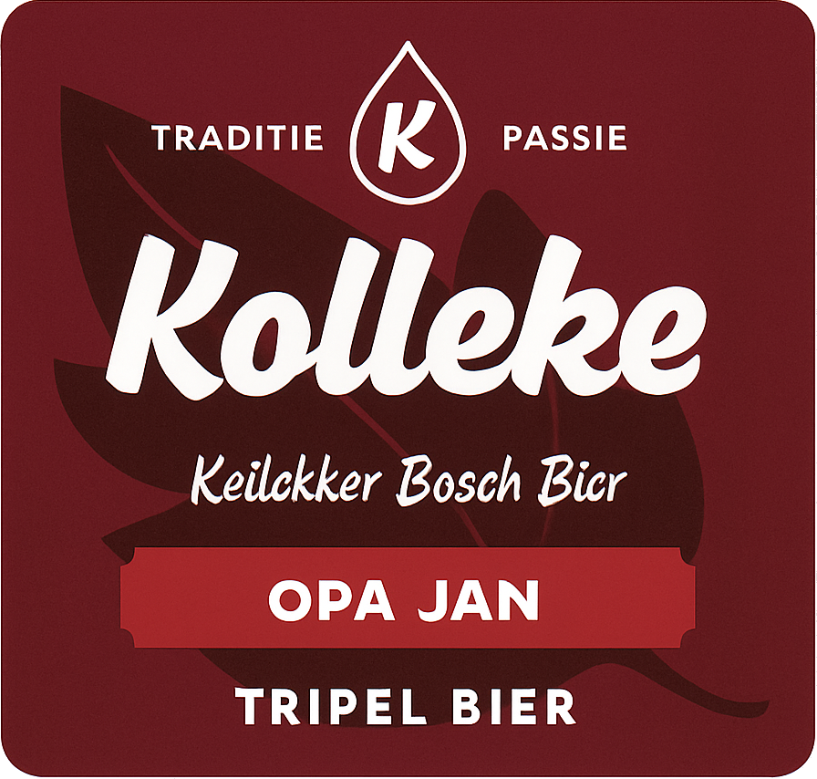 Etiket van Kolleke Opa Jan