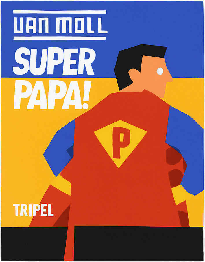 Etiket van Van Moll Superpapa Tripel