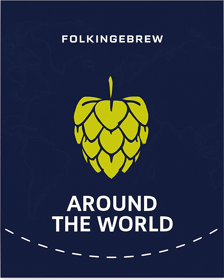 Etiket van Folkingebrew Around the World