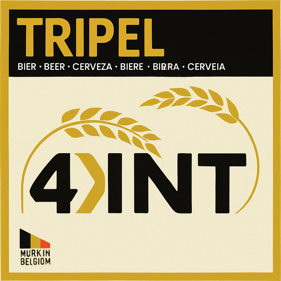 Etiket van 4KNT Tripel