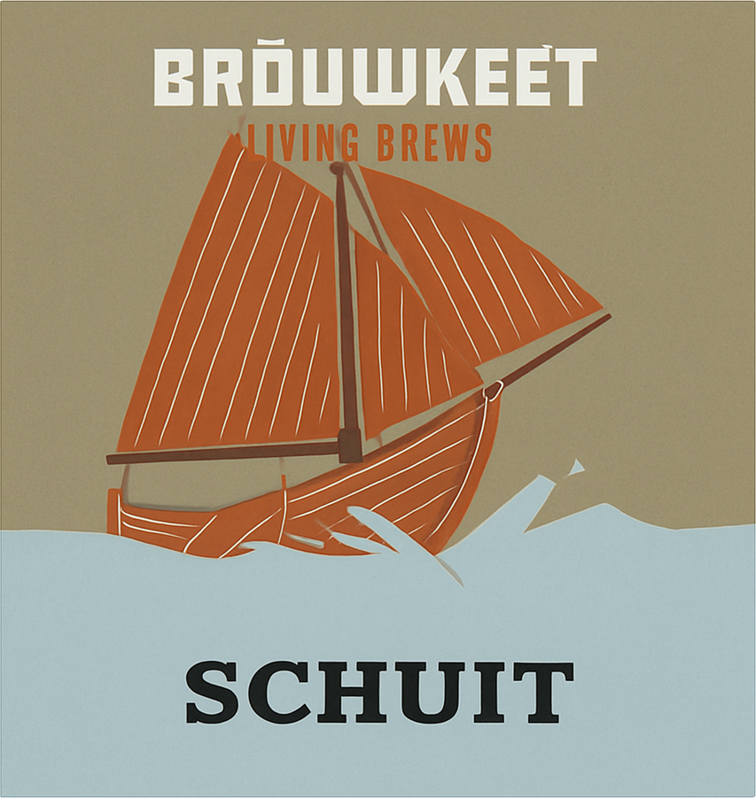 Etiket van Brouwkeet Schuit