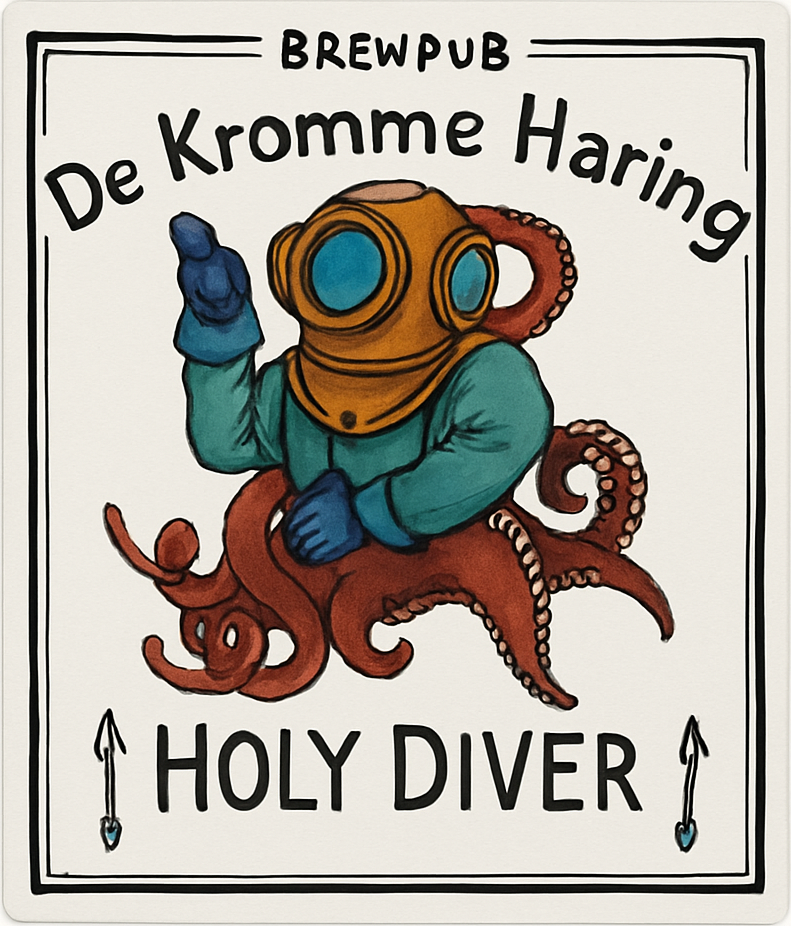 Etiket van De Kromme Haring Holy Diver