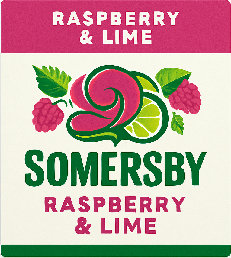 Etiket van Somersby Raspberry & Lime