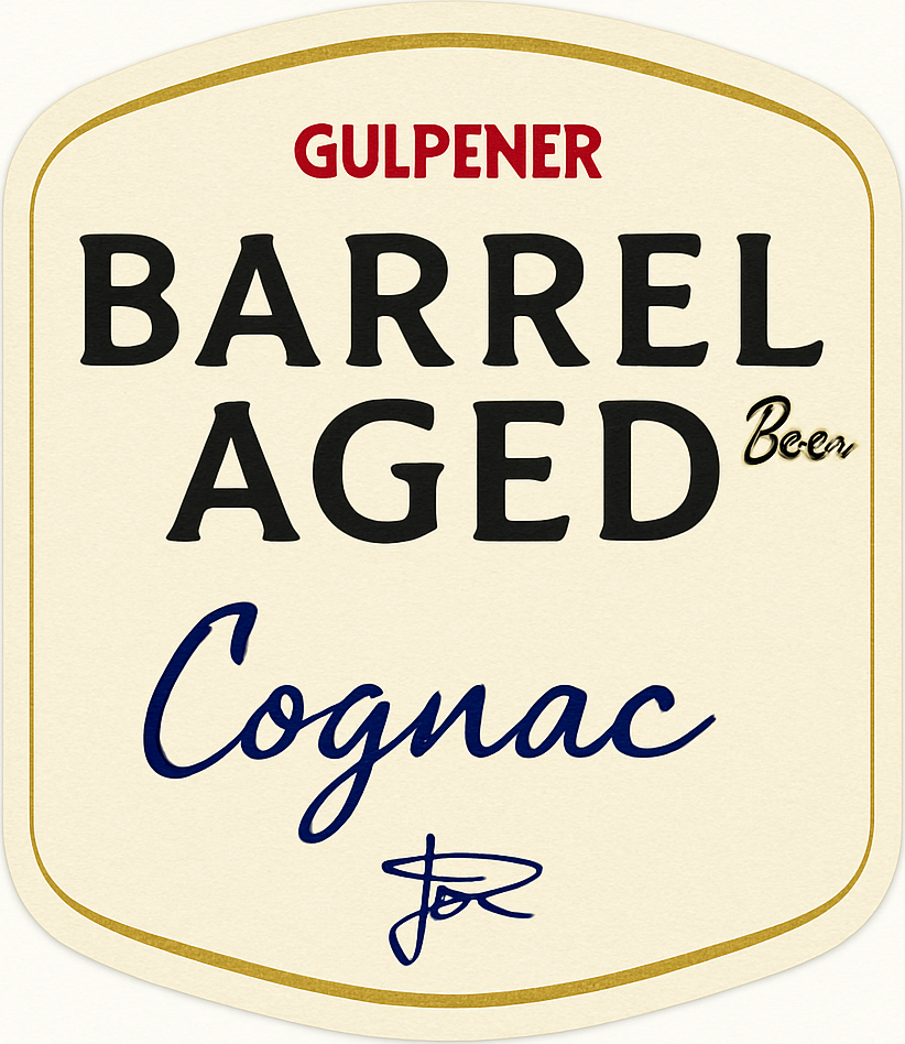 Etiket van Gulpener Cognac Barrel Aged