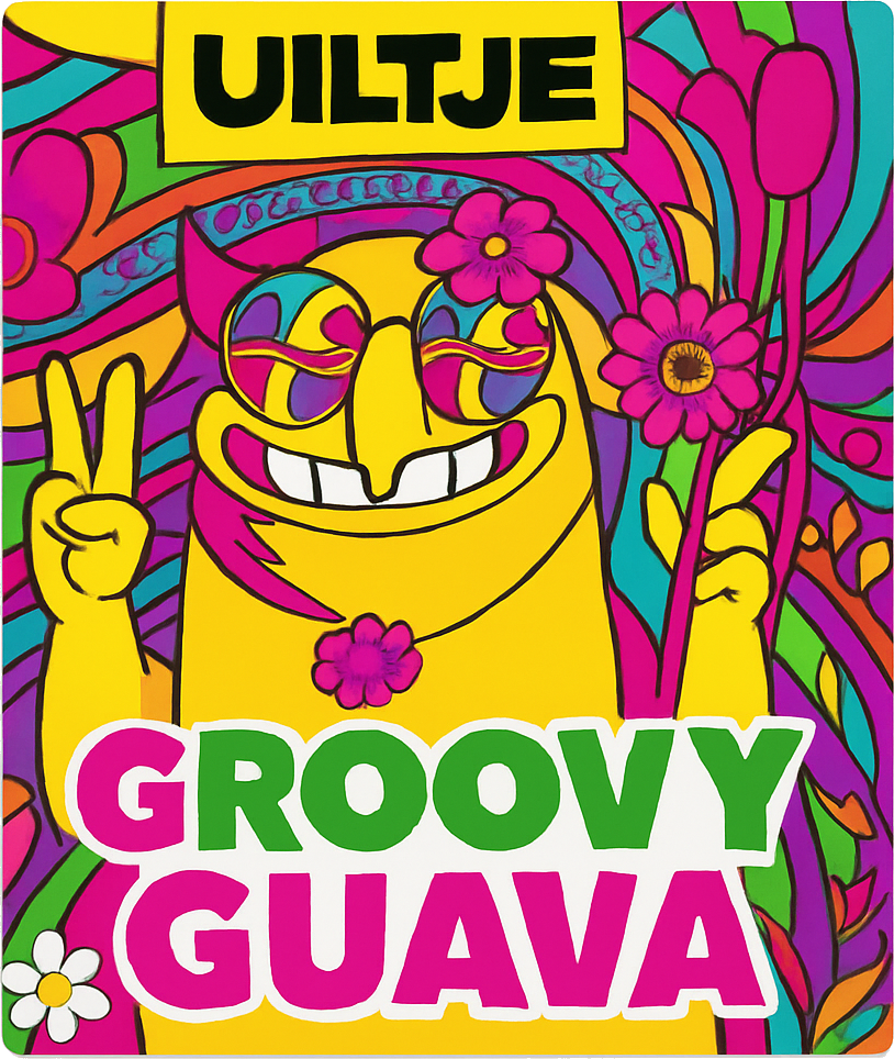 Etiket van Uiltje Groovy Guava