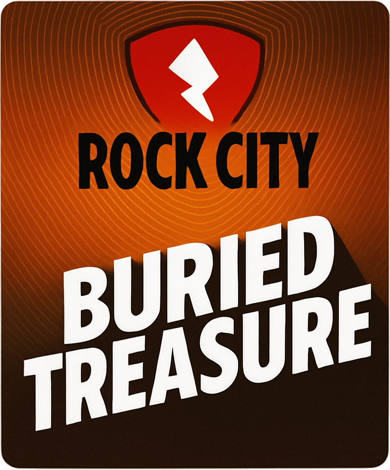 Etiket van Rock City Buried Treasure Double Stout