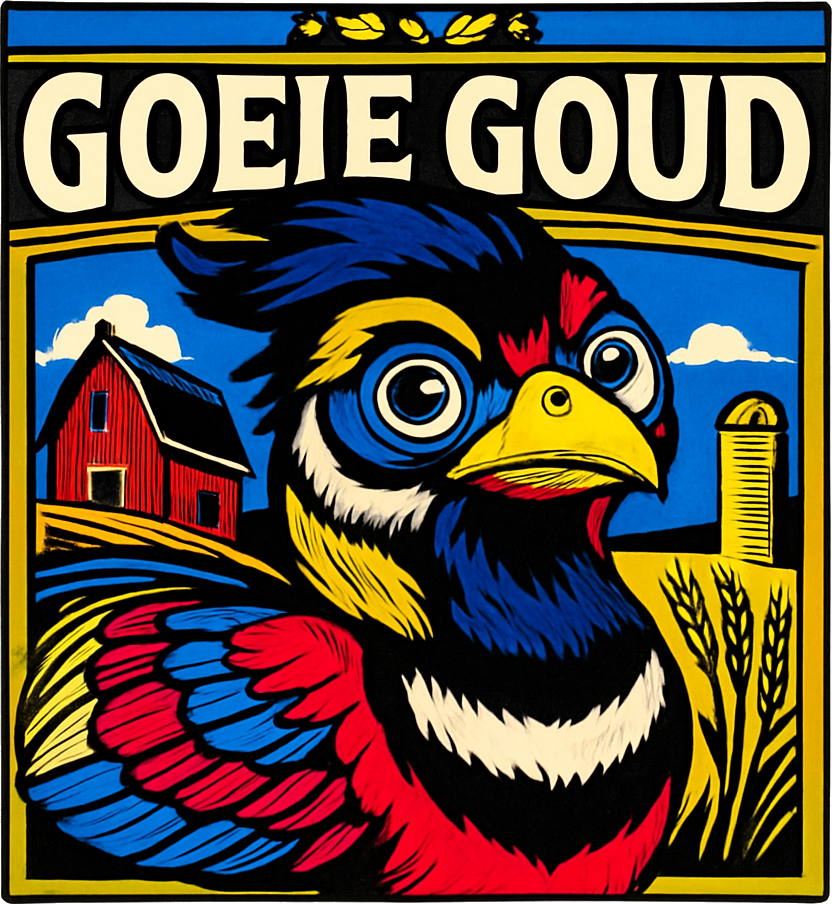 Etiket van Goede Kant van Het Spoor Goeie Goud