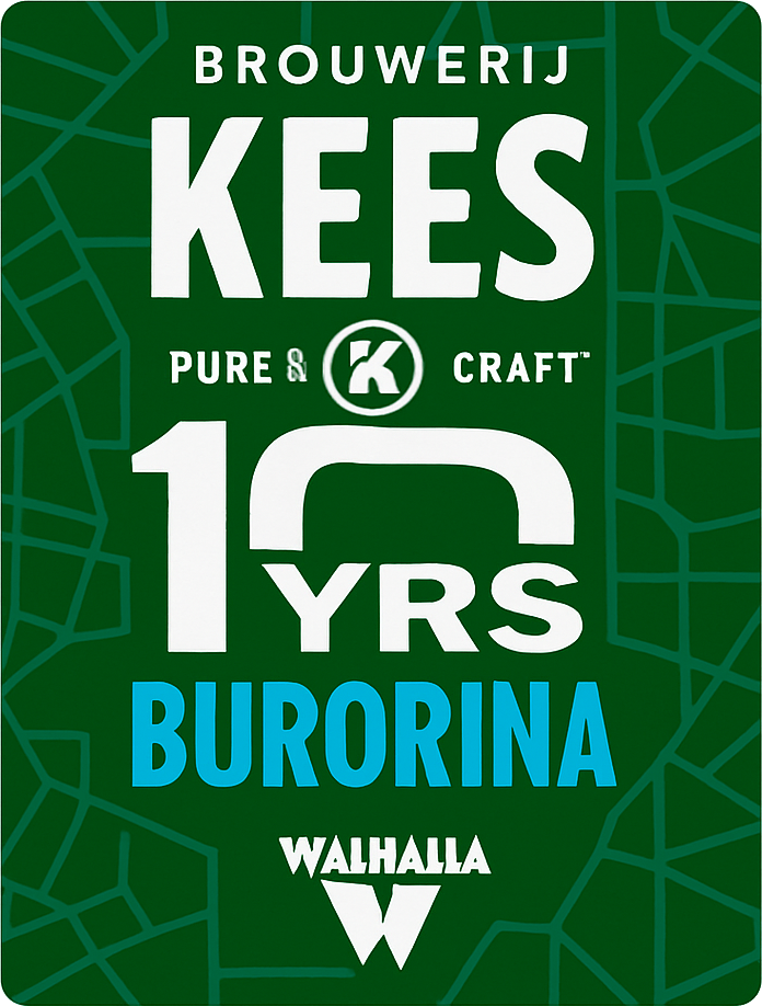 Etiket van Kees 10 Yrs Burorina