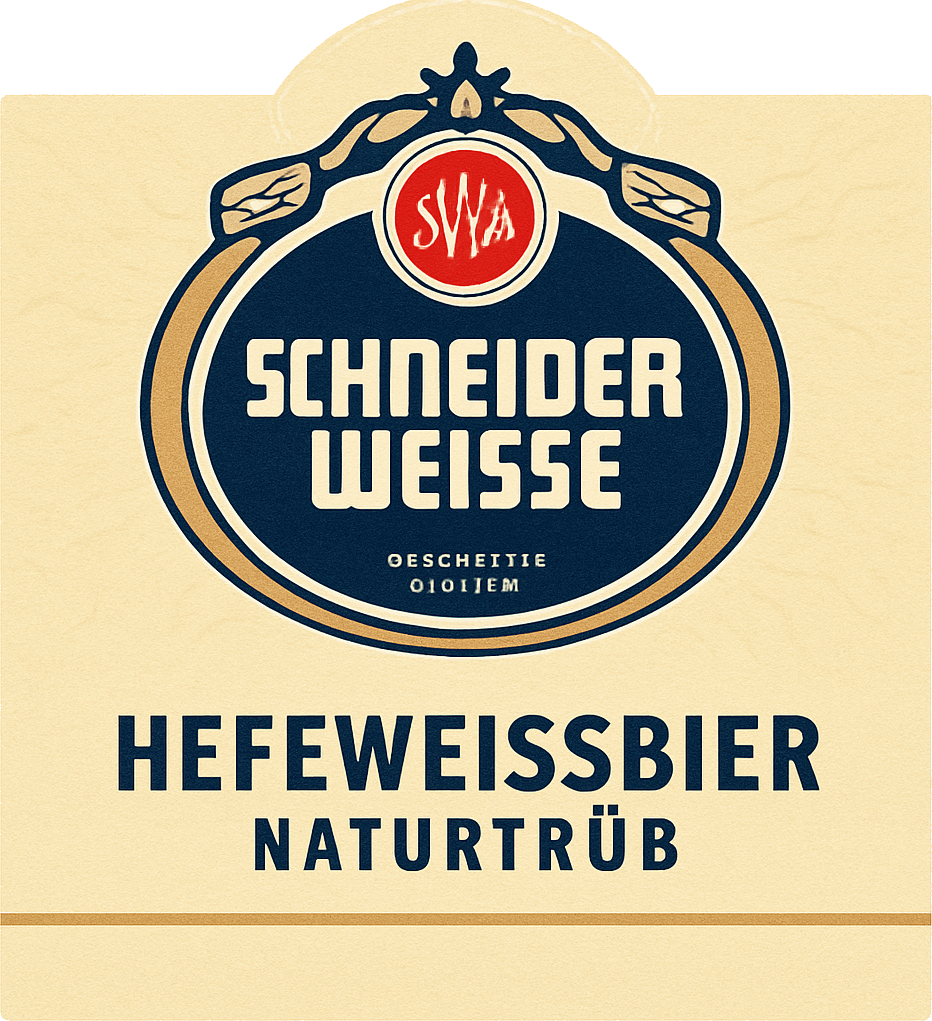 Etiket van Schneider Hefeweissbier Naturtrüb