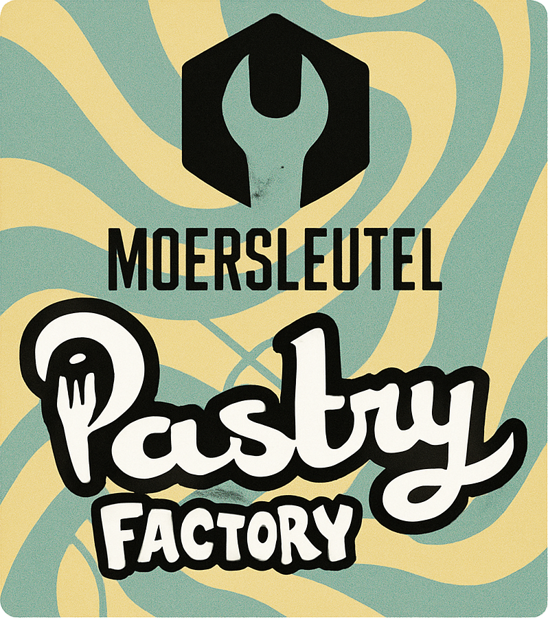 Etiket van Moersleutel Pastry Factory Boerenjongens